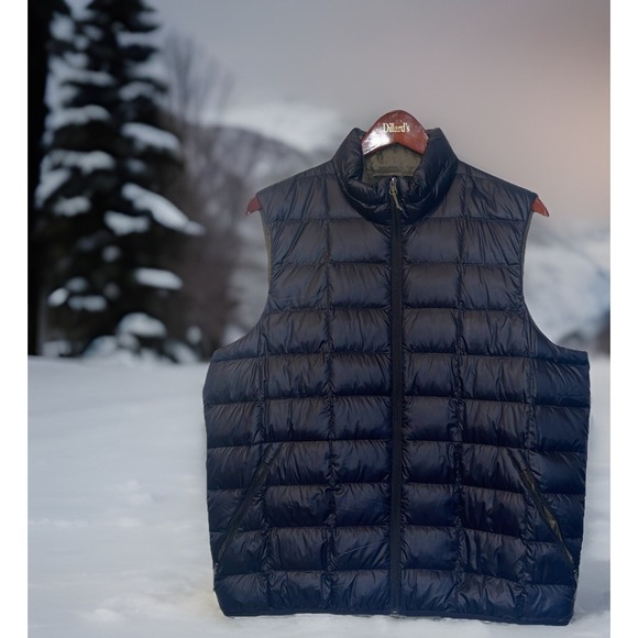 REÍ Co-Op 650 Power Down Puffer Vest Men XL Black Full Zip